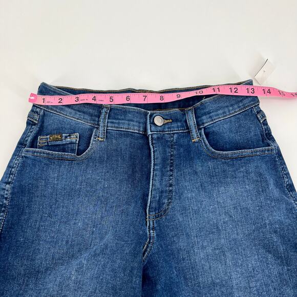 Kuhl Kontour Flex Women's denim blue jean shorts 6" zip button pockets size 0 - Picture 6 of 11